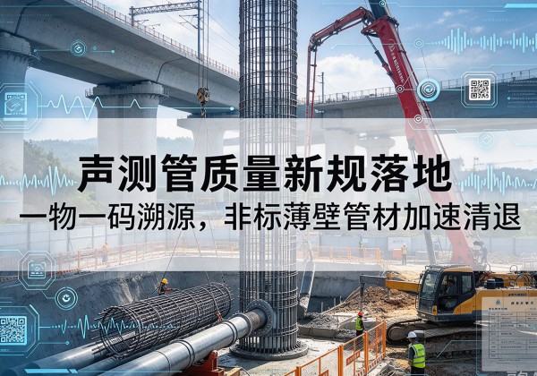 黄梅声测管质量新规落地，一物一码溯源，非标薄壁管材加速清退